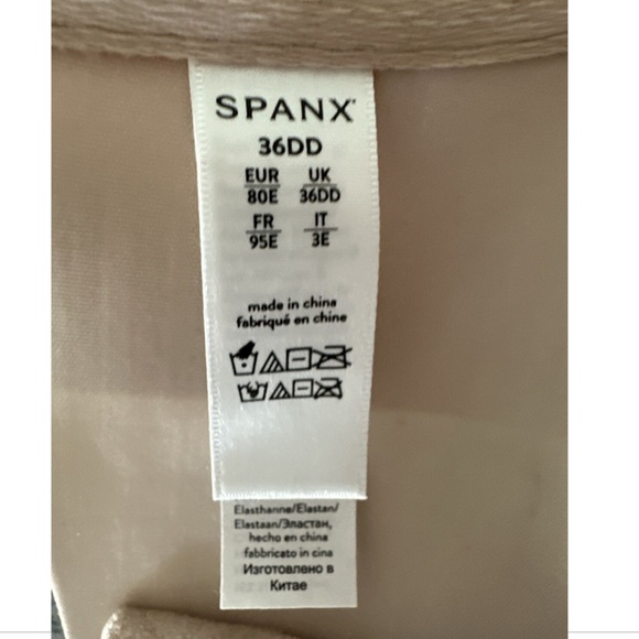 NEW Spanx Up for Anything Strapless Bra Champagne Beige Size 36DD - Picture 7 of 9